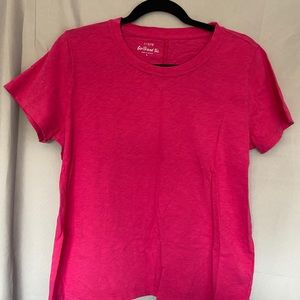 J.Crew Girlfriend Tee hot pink size large